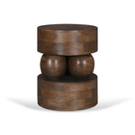 Metody 40cm Round Side Table - Walnut Side Table Rebhi-Core   