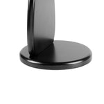 Vardo 50cm Round Glass Side Table - Full Black Side Table NY-Core   