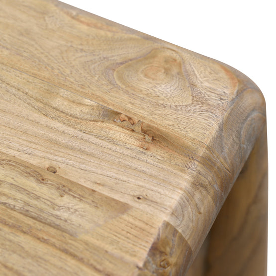 Varika 55cm Bedside Table - Natural Bedside Table Reclaimed-Core   