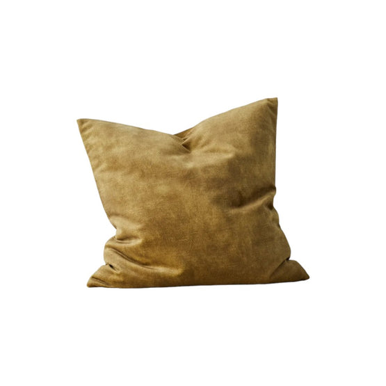 Weave Ava 50cm Velvet Cushion - Chartreuse Cushion Weave-Local   