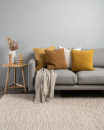 Ex Display - Ollo Adria Linen & Cotton Cushion - Mustard Cushion Furtex-Local   