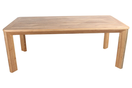 Sandoval 2m ELM Wood Dining Table - Natural - Last One Dining Table Chic-Core   