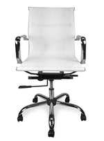 Ex Display - Carter Low Back Office Chair - White Mesh Office Chair Yus Furniture-Core   