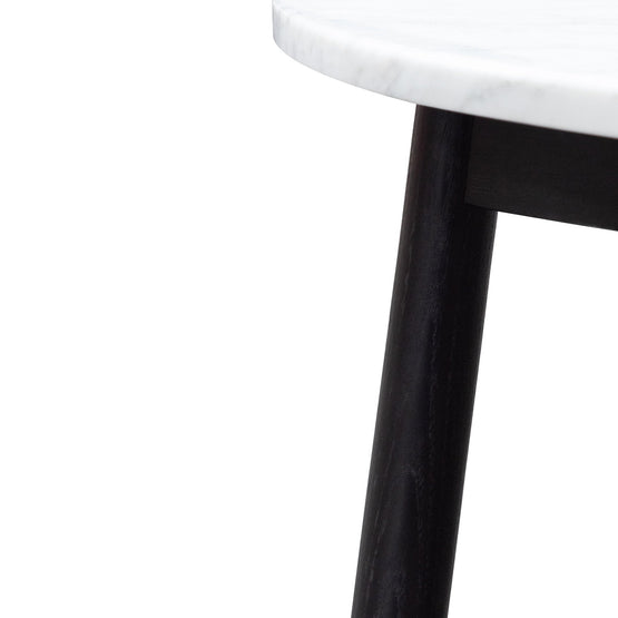 Ex Display - Hamilton 110cm Marble Coffee Table - Black Base Coffee Table Swady-Core   