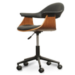 Ex display -  Hilton Office Chair - Black PU Leather Office Chair Sendo-Core   