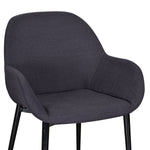 Ex Display - Lynton Fabric Dining Chair - Black Dining Chair Swady-Core   