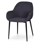 Ex Display - Lynton Fabric Dining Chair - Black Dining Chair Swady-Core   