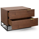 Ex Display - Talia Wooden Bedside Table - Walnut Bedside Table Century-Core   