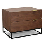 Ex Display - Talia Wooden Bedside Table - Walnut Bedside Table Century-Core   