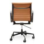 Floyd Low Back Office Chair - Saddle Tan in Black Frame Office Chair Yus Furniture-Core   