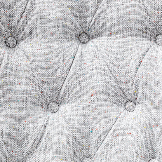 Wilson Fabric Armchair - Light Spec Grey - Black Armchair IGGY-Core   