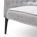 Wilson Fabric Armchair - Light Spec Grey - Black - Last One Armchair IGGY-Core   