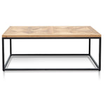 Percy 114cm Coffee Table - European Knotty Oak and Peppercorn Coffee Table VN-Core   