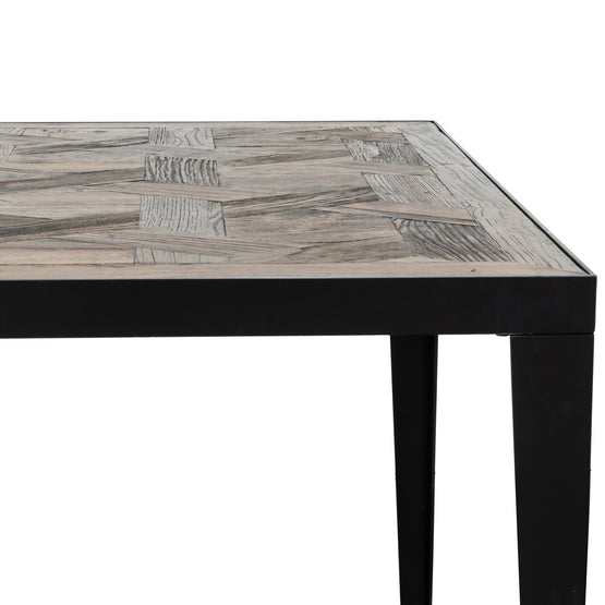 Clara 2.36m Wooden Dining Table - Dark Natural Dining Table Nicki-Core   