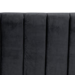 Hillsdale Queen Bed Frame - Black Velvet Bed Frame Ming-Core   