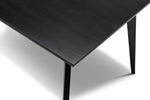 Calder 1.8m Oak Dining Table - Black Dining Table Eastern-local   