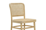 Set of 2 - Zara Teak Wood Cane Dining Chair - Natural Dining Chair Eastern-local   