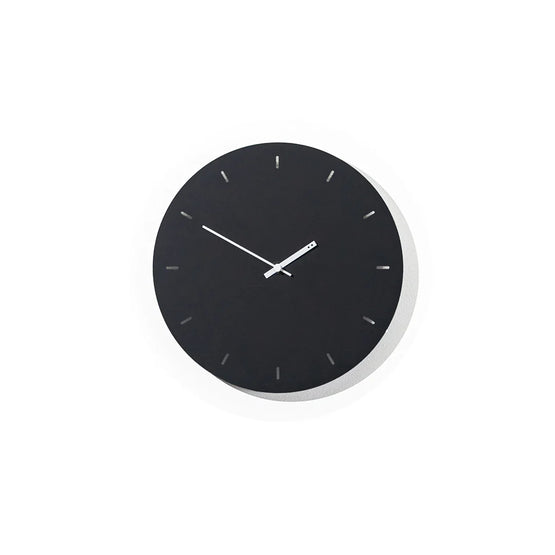 Minimal 25cm Wall Clock - Black Clock Too-Local   