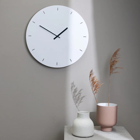 Minimal 25cm Wall Clock - White Clock Too-Local   