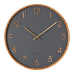 Navi 35cm Wall Clock - Charcoal Clock Onesix-Local   
