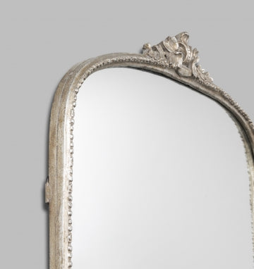 Lila Ornate Arched Mirror - Silver Mirror Warran-Local   