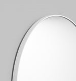 Bjorn 100cm Round Mirror - White Mirror Warran-Local   