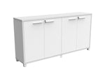 Axis 4 Doors Credenza Storage Unit - White Filing Cabinet OLGY-Local   