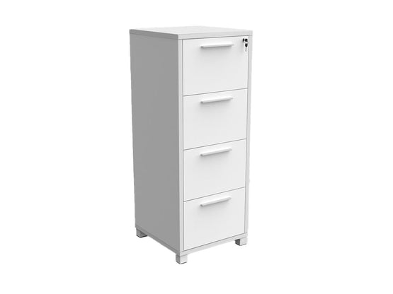 Axis 4 Drawers Filing Cabinet- White Filing Cabinet OLGY-Local   