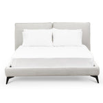 Celeste Fabric Queen Bed - Pearl Grey Queen Bed YoBed-Core   