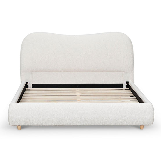 Diaz Queen Bed Frame - Cream White Bed Frame YoBed-Core   