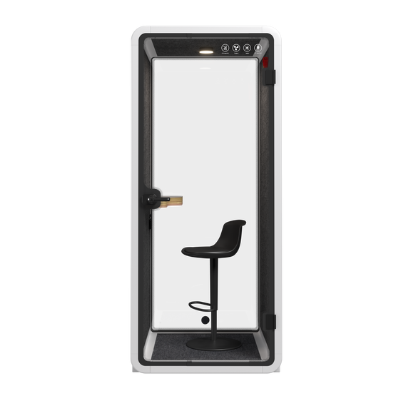 Silent Phone Booth Small White by Humble Office Silent Booth Sndbox-Core   