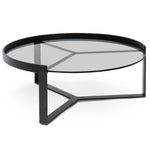Marcel 90cm Glass Round Coffee Table - Large Coffee Table Better B-Core   