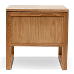 Alfred 2 Drawer Wooden Bedside Table - Natural Oak Bedside Table Oakwood-Core   