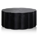 Danica 100cm Round Coffee Table - Full Black Coffee Table Nicki-Core   