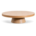 Erna 1.1m Round Coffee Table - Natural Oak Coffee Table Century-Core   
