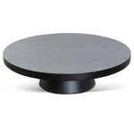 Erna 1.1m Round Coffee Table - Black Oak Coffee Table Century-Core   