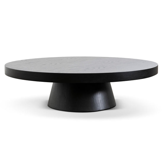 Erna 1.1m Round Coffee Table - Black Oak Coffee Table Century-Core   
