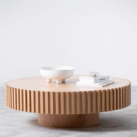 Alfaro Oak Round Coffee Table - Natural Coffee Table Century-Core   