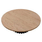 Luther Round Messmate Coffee Table - Black Base Coffee Table AU Wood-Core   