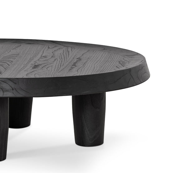 Auston 100cm Round Coffee Table - Black Coffee Table Nicki-Core   