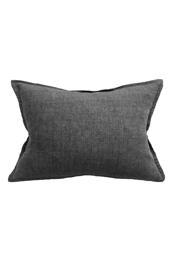 Mulberi Arcadia Linen Cushion - Black Cushion Furtex-Local   