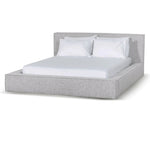 Castillo Queen Bed Frame - Pepper Boucle Queen Bed YoBed-Core   