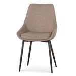 Set of 2 - Alfie Fabric Dining Chair - Brown Grey - Last Set Dining Chair Sendo-Core   
