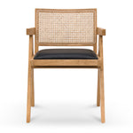 Castro Rattan Dining Chair - Natural with Black Seat Dining Chair Chic-Core   