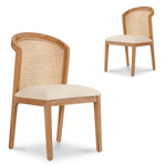 Set of 2 - Margie Fabric Dining Chair - Light Beige Dining Chair LJ-Core   