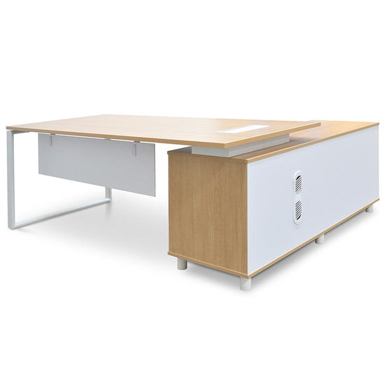 Halo 180cm Executive Office Desk With Left Return - Natural Office Desk Sun Desk-Core   