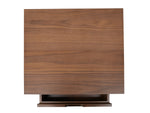 Ex Display - Asta SQ Wooden Bedside Table - Walnut  VN-Core   