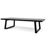 Edwin 3m Reclaimed Wood Dining Table - 1.2m (W) - Full Black Dining Table Reclaimed-Core   