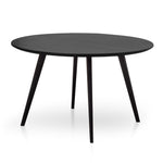 Halo 1.2m Wooden Round Dining Table - Full Black Dining Table Swady-Core   
