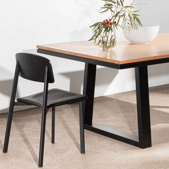 Trina 2.1m Dining Table - Messmate Dining Table AU Wood-Core   